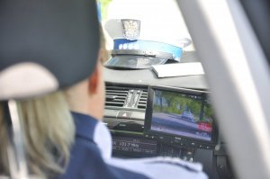 Braniewscy policjanci drogówki podczas służby#1