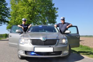 Braniewscy policjanci drogówki podczas służby #2